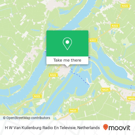 H W Van Kuilenburg Radio En Televisie kaart