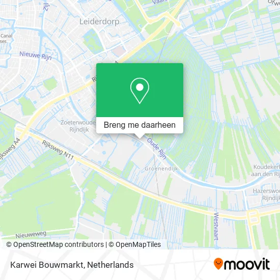 Karwei Bouwmarkt kaart