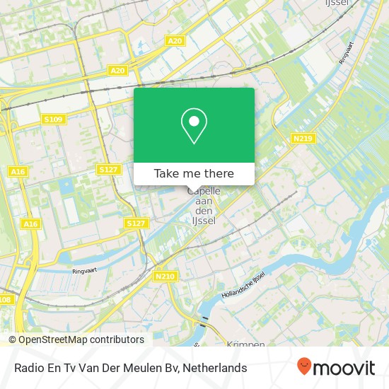 Radio En Tv Van Der Meulen Bv kaart