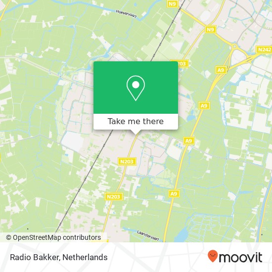 Radio Bakker kaart