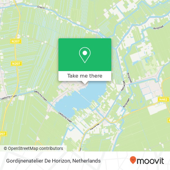 Gordijnenatelier De Horizon kaart