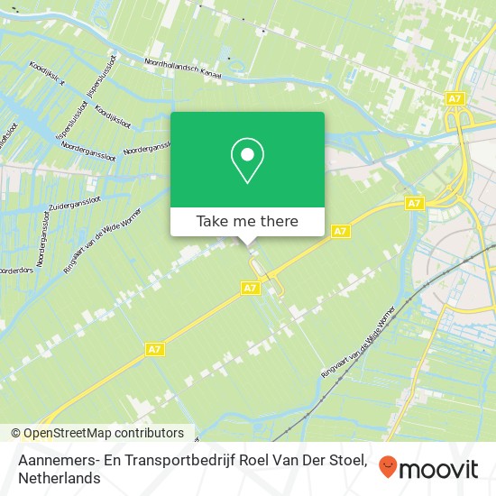 Aannemers- En Transportbedrijf Roel Van Der Stoel kaart