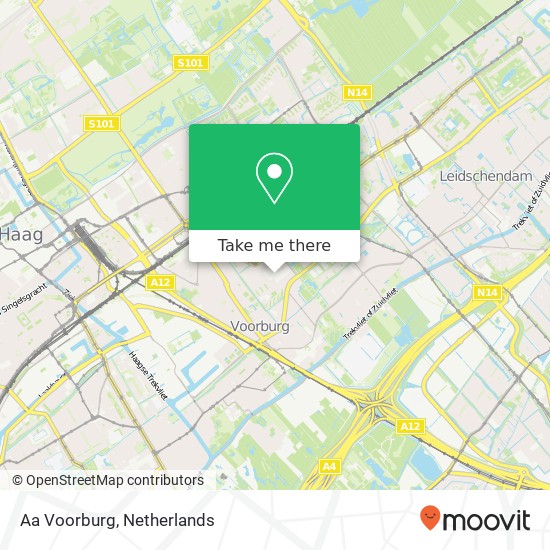 Aa Voorburg kaart