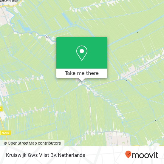 Kruiswijk Gws Vlist Bv kaart