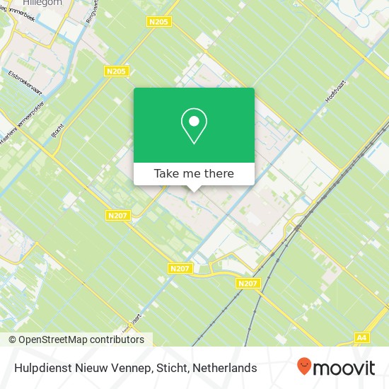 Hulpdienst Nieuw Vennep, Sticht kaart