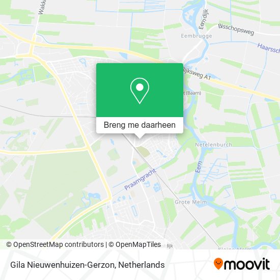 Gila Nieuwenhuizen-Gerzon kaart