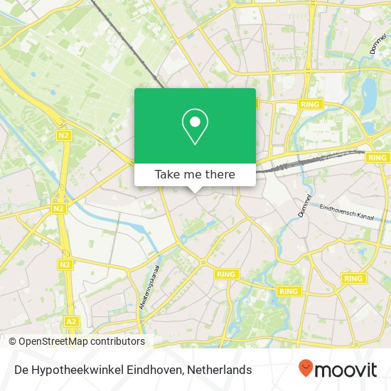 De Hypotheekwinkel Eindhoven kaart