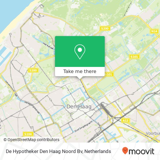 De Hypotheker Den Haag Noord Bv kaart