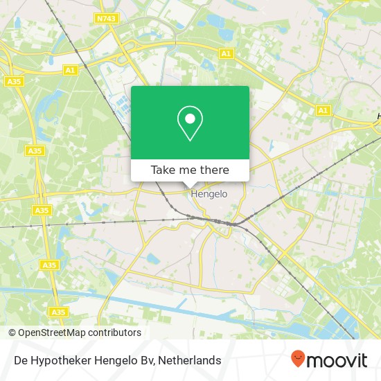 De Hypotheker Hengelo Bv kaart