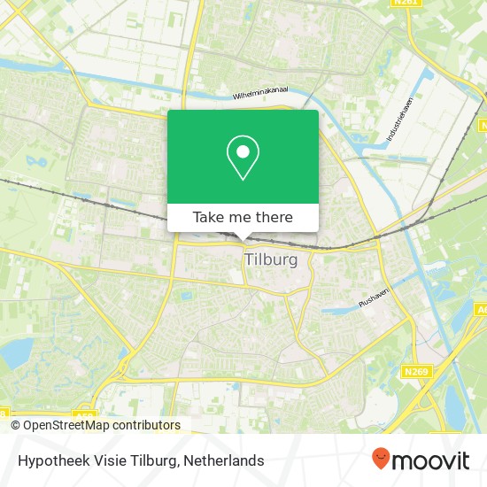 Hypotheek Visie Tilburg kaart