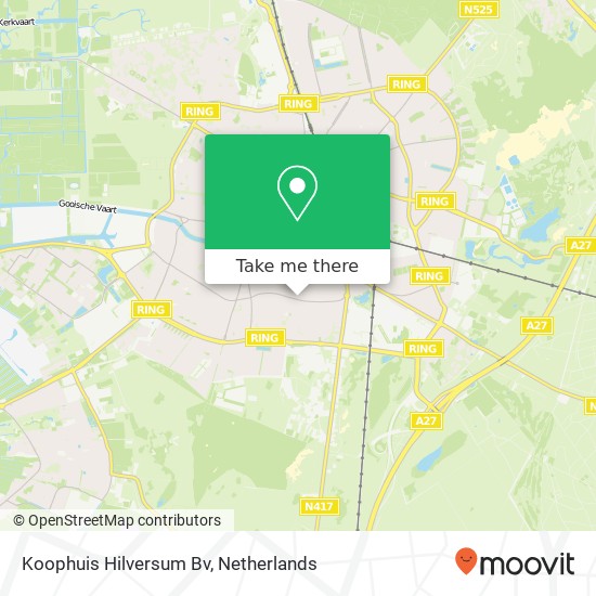 Koophuis Hilversum Bv kaart