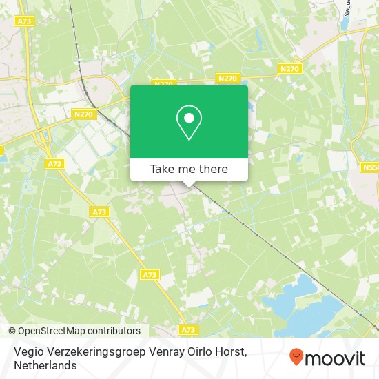 Vegio Verzekeringsgroep Venray Oirlo Horst kaart