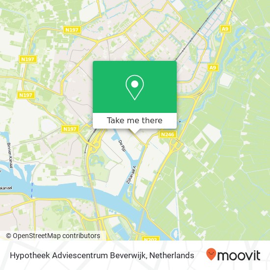 Hypotheek Adviescentrum Beverwijk kaart