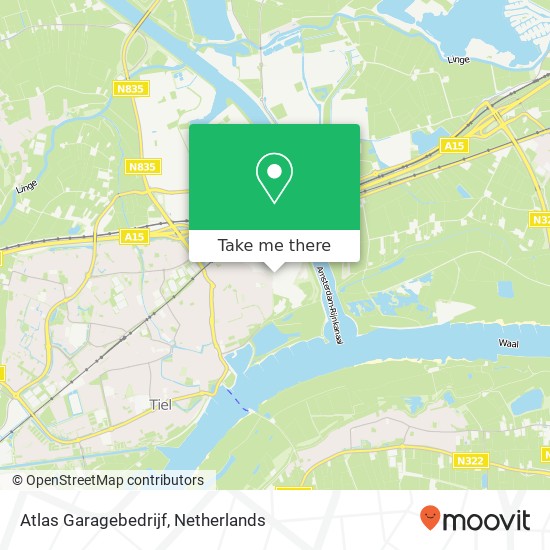 Atlas Garagebedrijf kaart