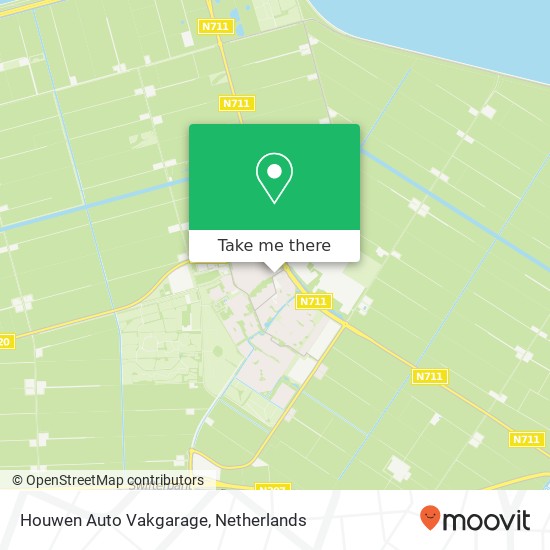 Houwen Auto Vakgarage kaart