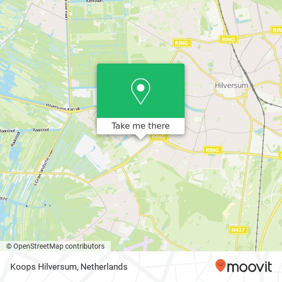 Koops Hilversum kaart