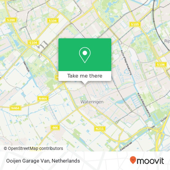 Ooijen Garage Van kaart