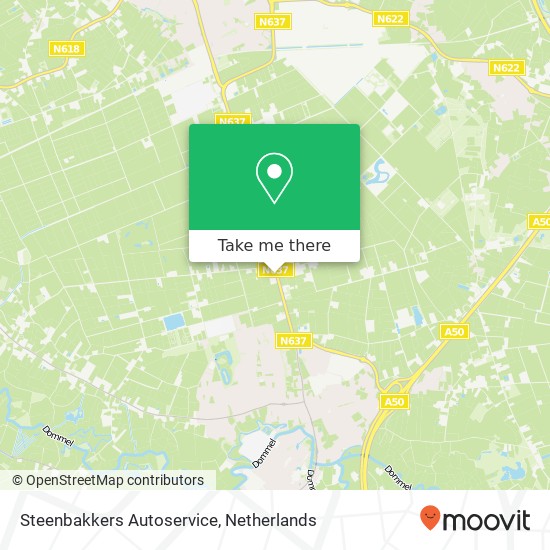 Steenbakkers Autoservice kaart