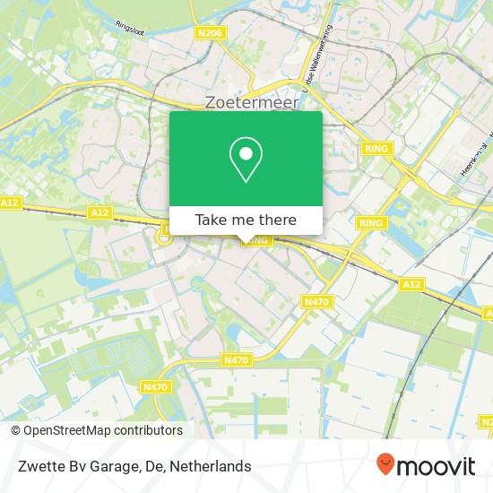 Zwette Bv Garage, De kaart