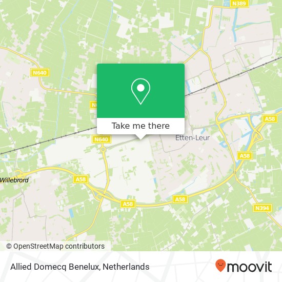 Allied Domecq Benelux kaart