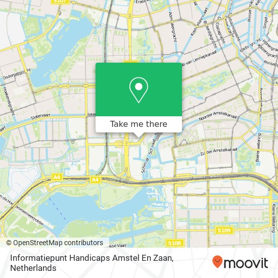 Informatiepunt Handicaps Amstel En Zaan kaart