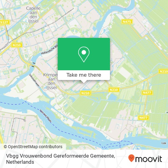 Vbgg Vrouwenbond Gereformeerde Gemeente kaart