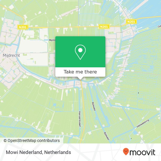 Mowi Nederland kaart
