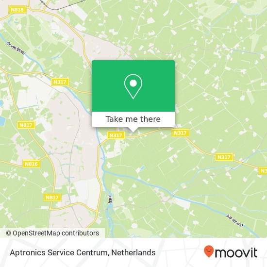 Aptronics Service Centrum kaart