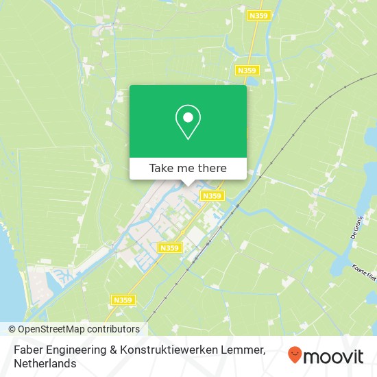 Faber Engineering & Konstruktiewerken Lemmer kaart