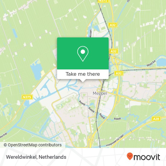 Wereldwinkel kaart