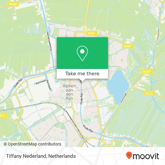 Tiffany Nederland kaart