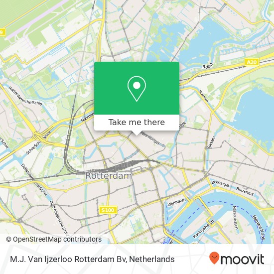 M.J. Van Ijzerloo Rotterdam Bv kaart