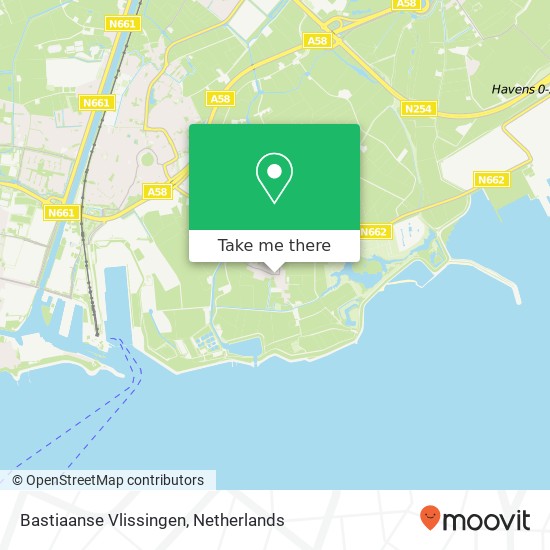 Bastiaanse Vlissingen kaart