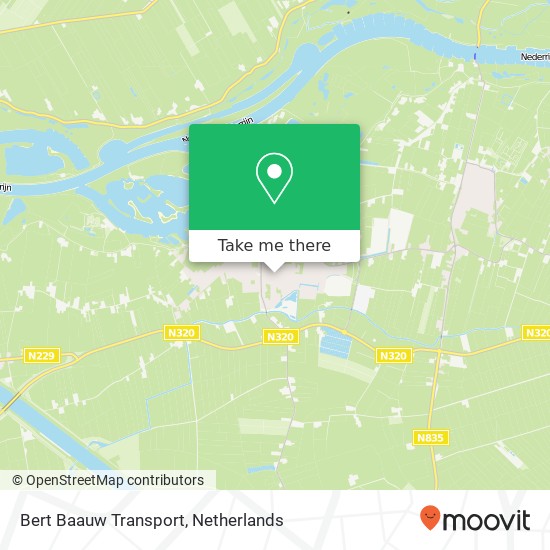 Bert Baauw Transport kaart