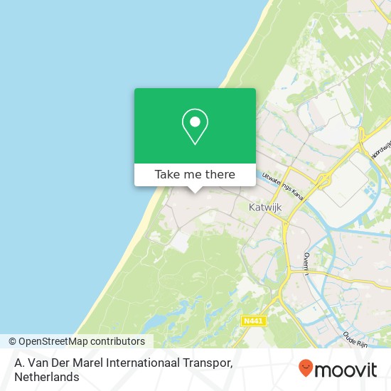 A. Van Der Marel Internationaal Transpor kaart