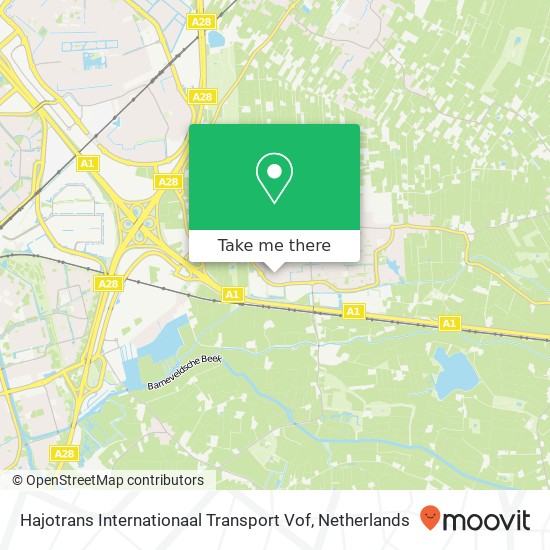 Hajotrans Internationaal Transport Vof kaart