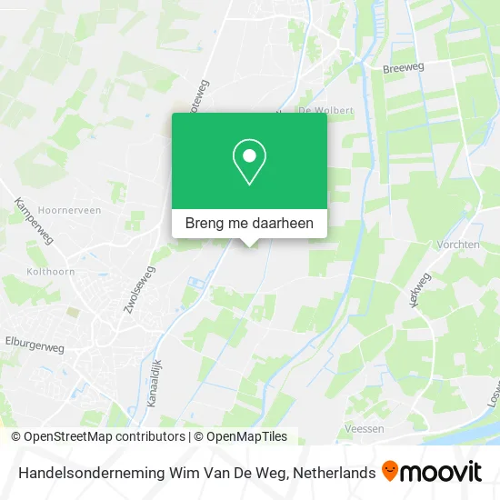 Handelsonderneming Wim Van De Weg kaart