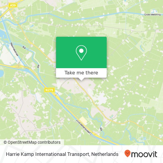 Harrie Kamp Internationaal Transport kaart