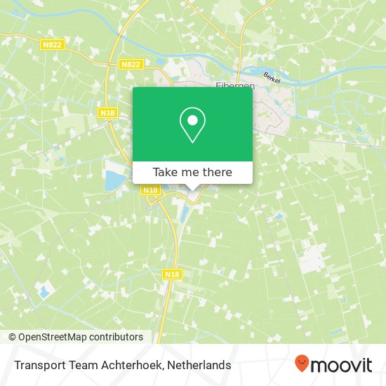 Transport Team Achterhoek kaart