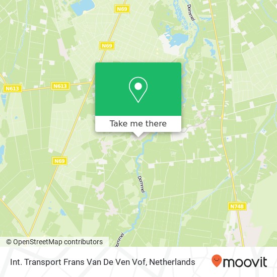 Int. Transport Frans Van De Ven Vof kaart