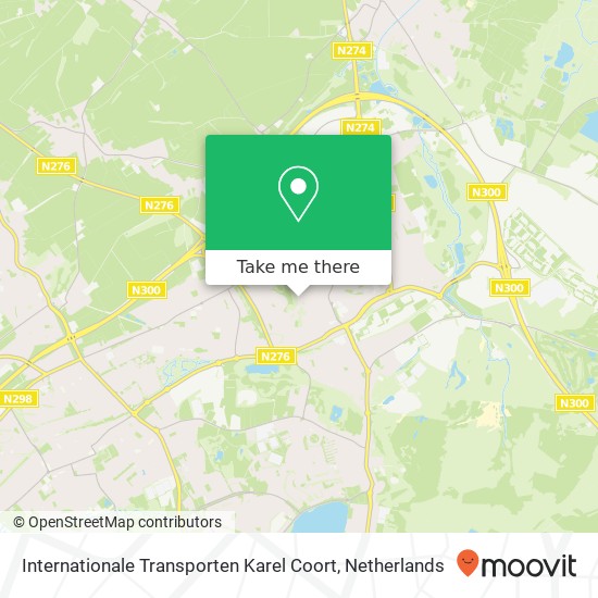 Internationale Transporten Karel Coort kaart