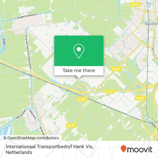 Internationaal Transportbedryf Henk Vis kaart