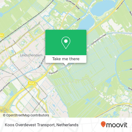 Koos Overdevest Transport kaart