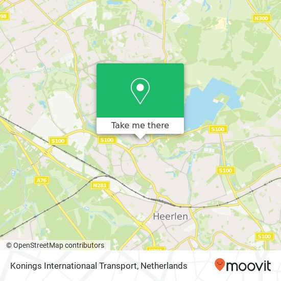 Konings Internationaal Transport kaart