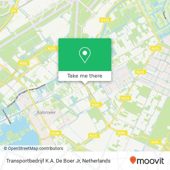 Transportbedrijf K.A. De Boer Jr kaart