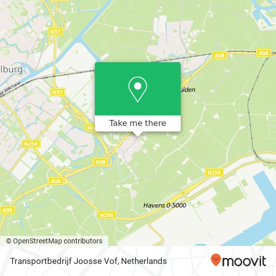 Transportbedrijf Joosse Vof kaart