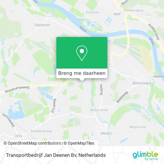 Transportbedrijf Jan Deenen Bv kaart