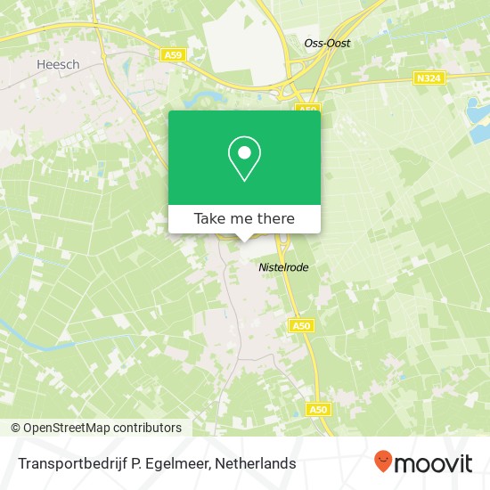 Transportbedrijf P. Egelmeer kaart