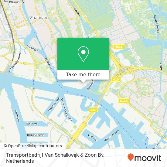 Transportbedrijf Van Schalkwijk & Zoon Bv kaart