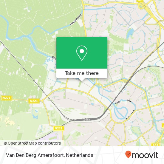 Van Den Berg Amersfoort kaart